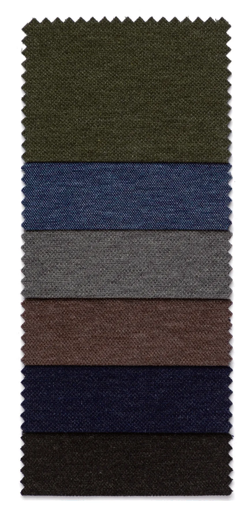 Dark woven fabric swatches
